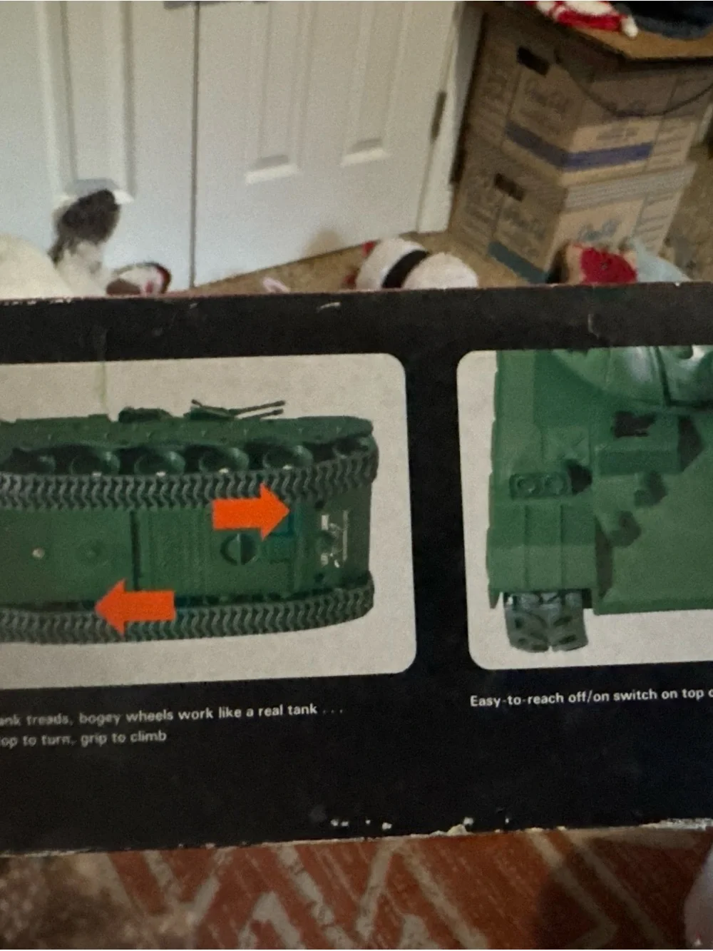 SEARS RADIO CONTROLLED MILITARY TANK VINTAGE In Box Untested